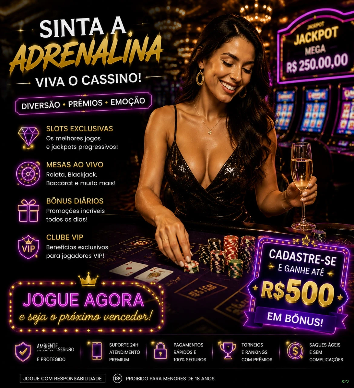 Promoções e bônus exclusivos da 87Z